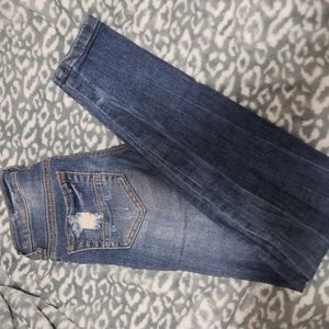 Machine Ripped Skinny Jeans